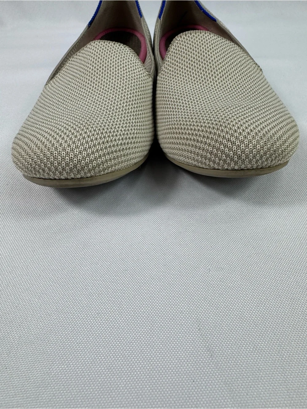 Rothy’s Beige Round Toe Knit Women’s Ballet Flats Size 8